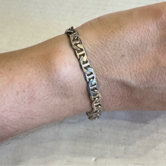 925 Sterling Silver Curb Cuban Bracelet - Picture 8 of 16